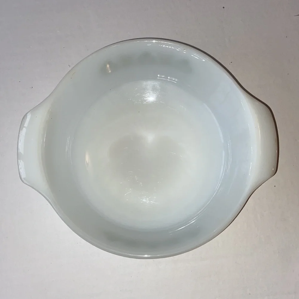 Anchor Hocking Fire King Meadow Green #17 Oven ware Casserole Dish